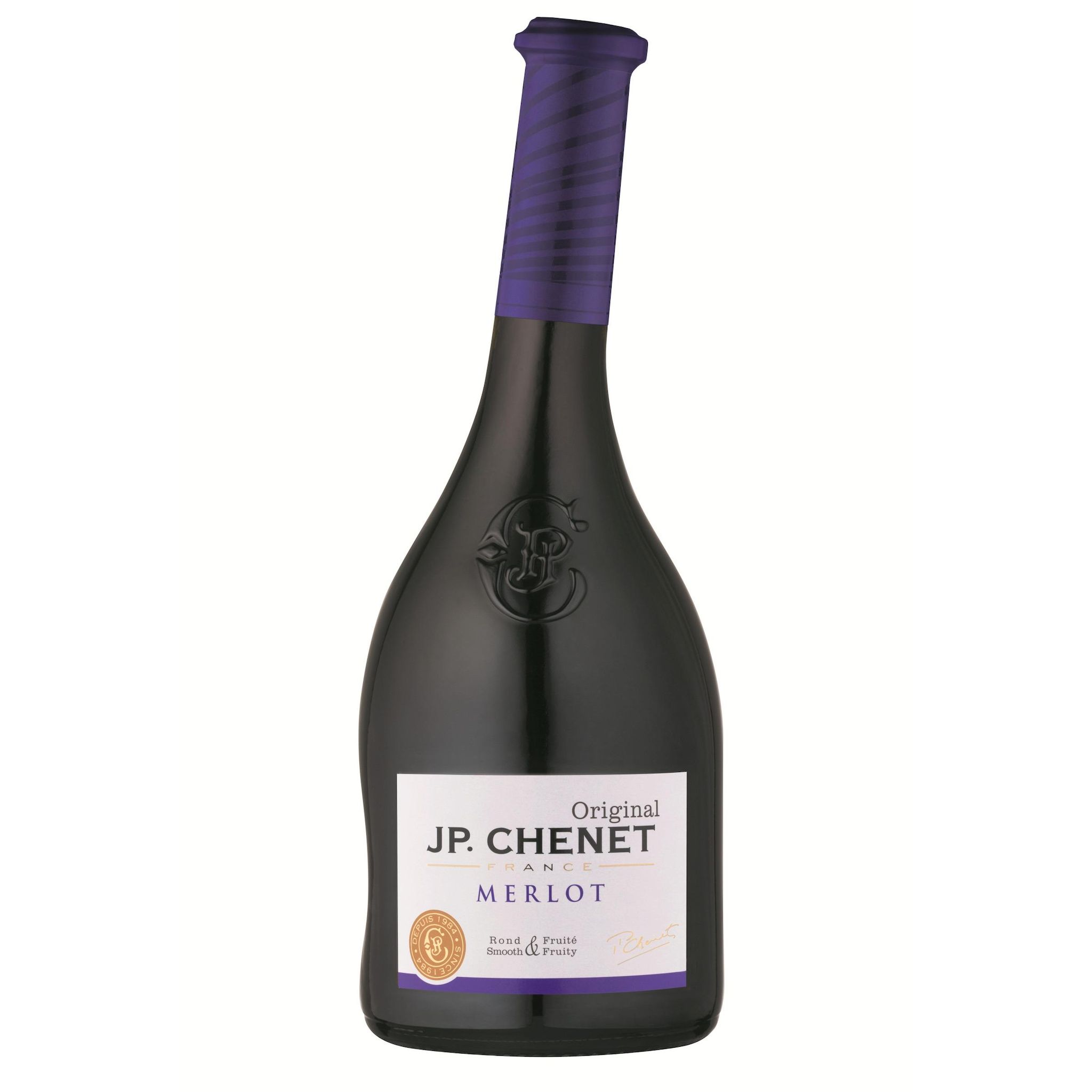 Voir la diapositive 2 : IGP Pays-d'Oc Merlot rouge 75cl