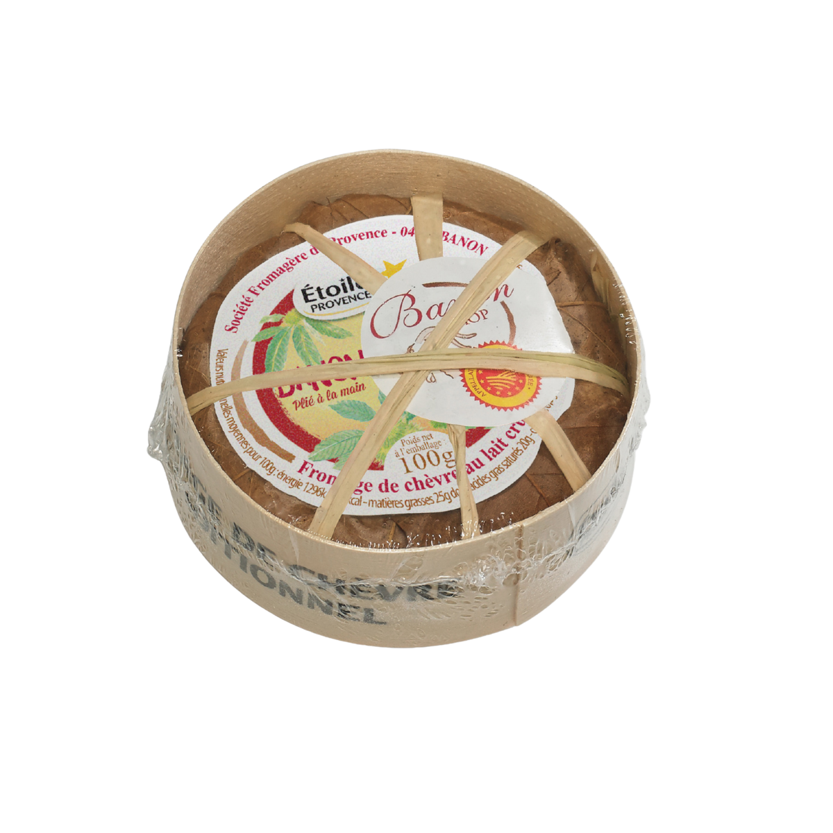 Banon AOP fromage de chèvre au lait cru entier 100g