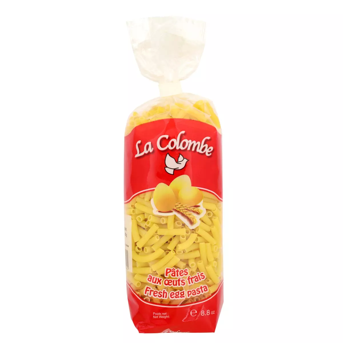 LA COLOMBE Pâtes Macaronis aux oeufs frais 250g
