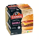 CHARAL Cheeseburger au bacon 2x155g
