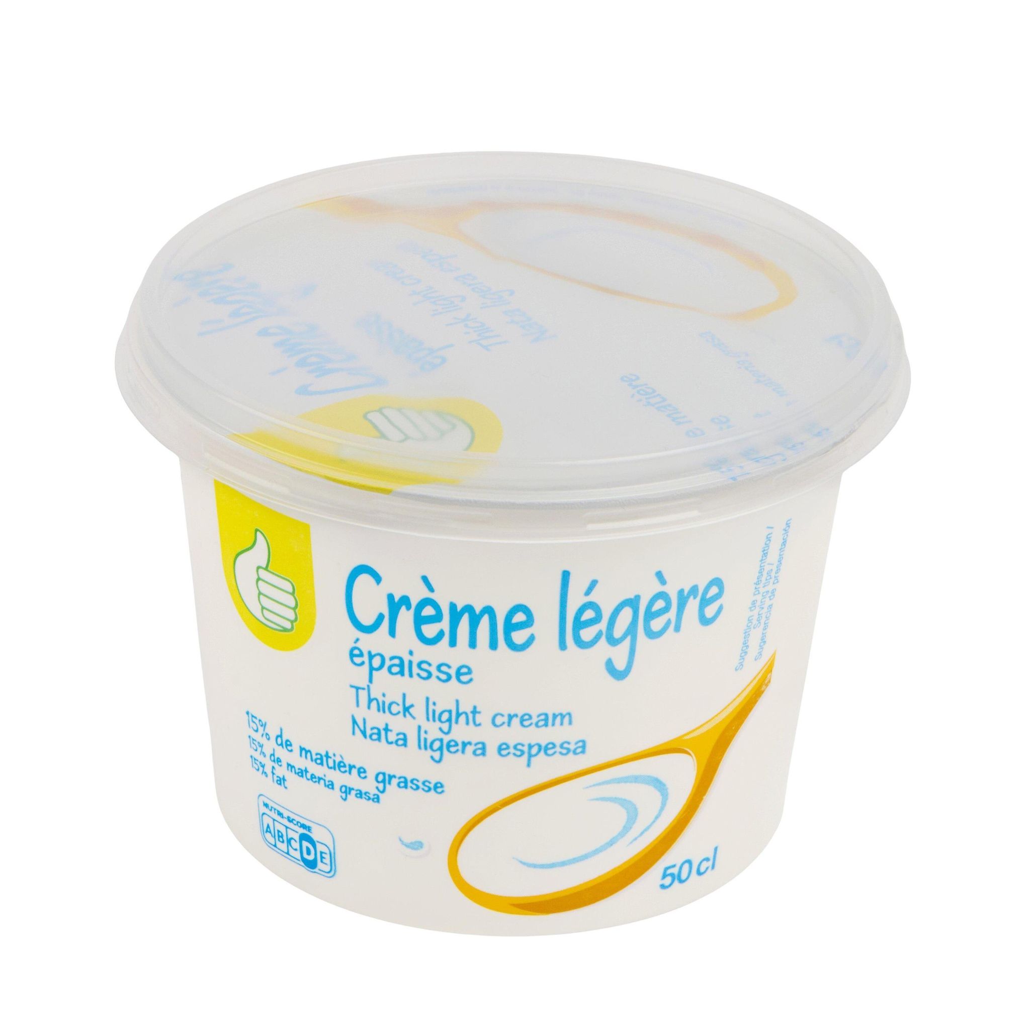 Voir la diapositive 3 : POUCE Crème fraîche épaisse légère 15%MG 50cl