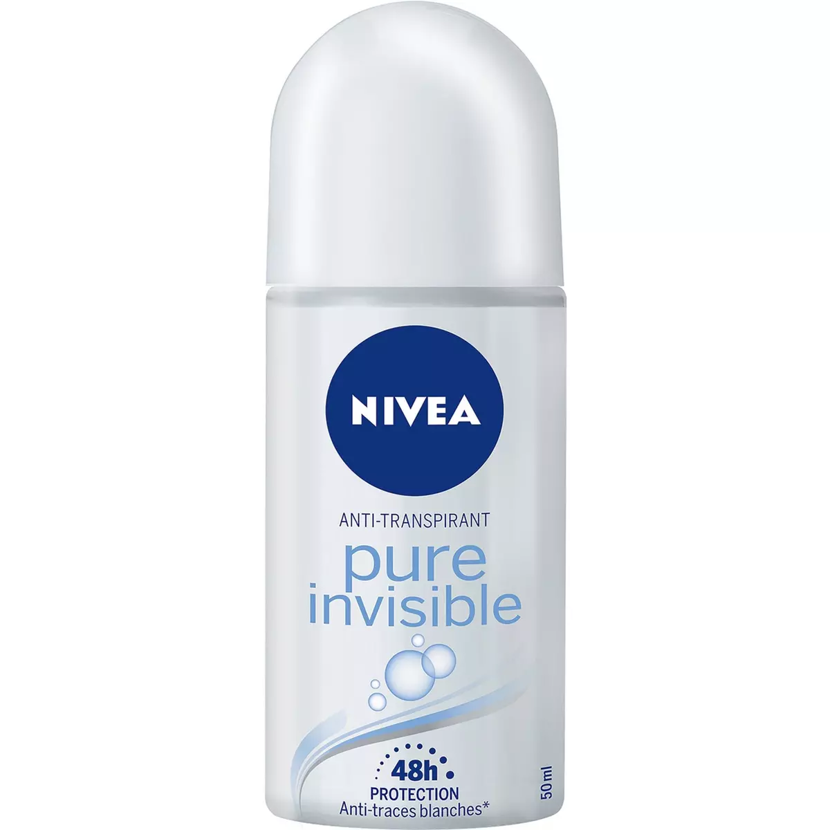 NIVEA Déodorant bille anti-transpirant pure invisible 50ml