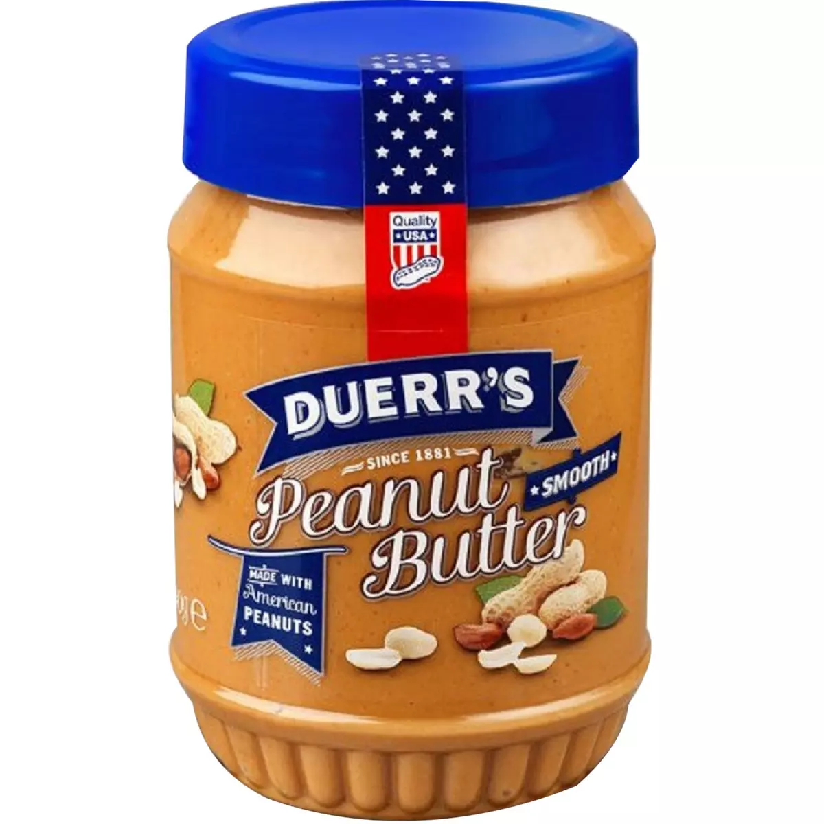 DUERR'S Beurre de cacahuètes sans morceaux 340g
