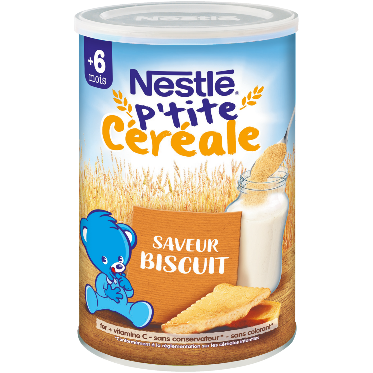 NESTLE P'tite céréale en poudre biscuité dès 6 mois 400g