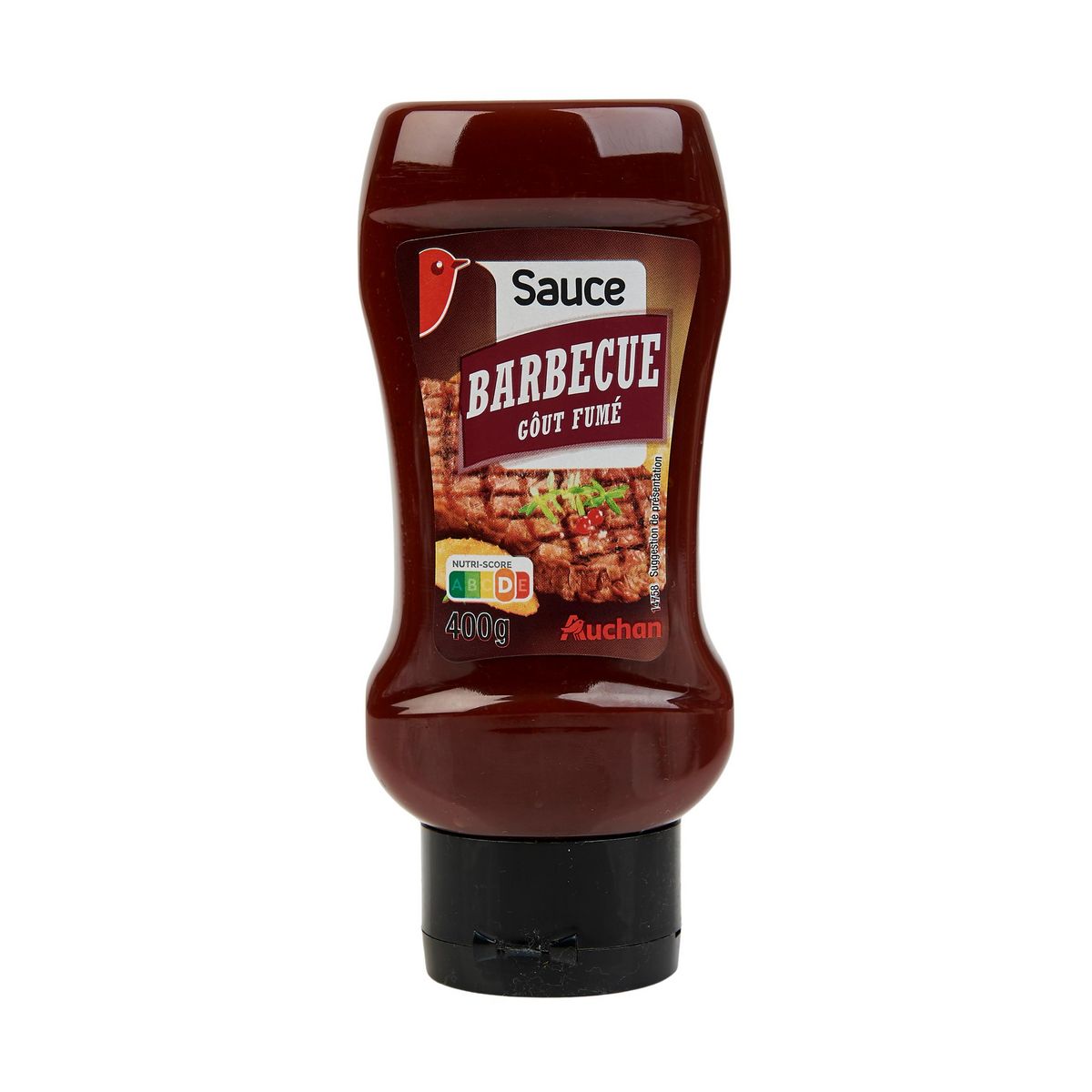 AUCHAN Sauce barbecue goût fumé flacon souple 400g