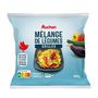 Voir la diapositive 2 : AUCHAN Mélange de légumes grillés courgettes aubergines poivrons jaunes et poivron rouges 4 portions 450g