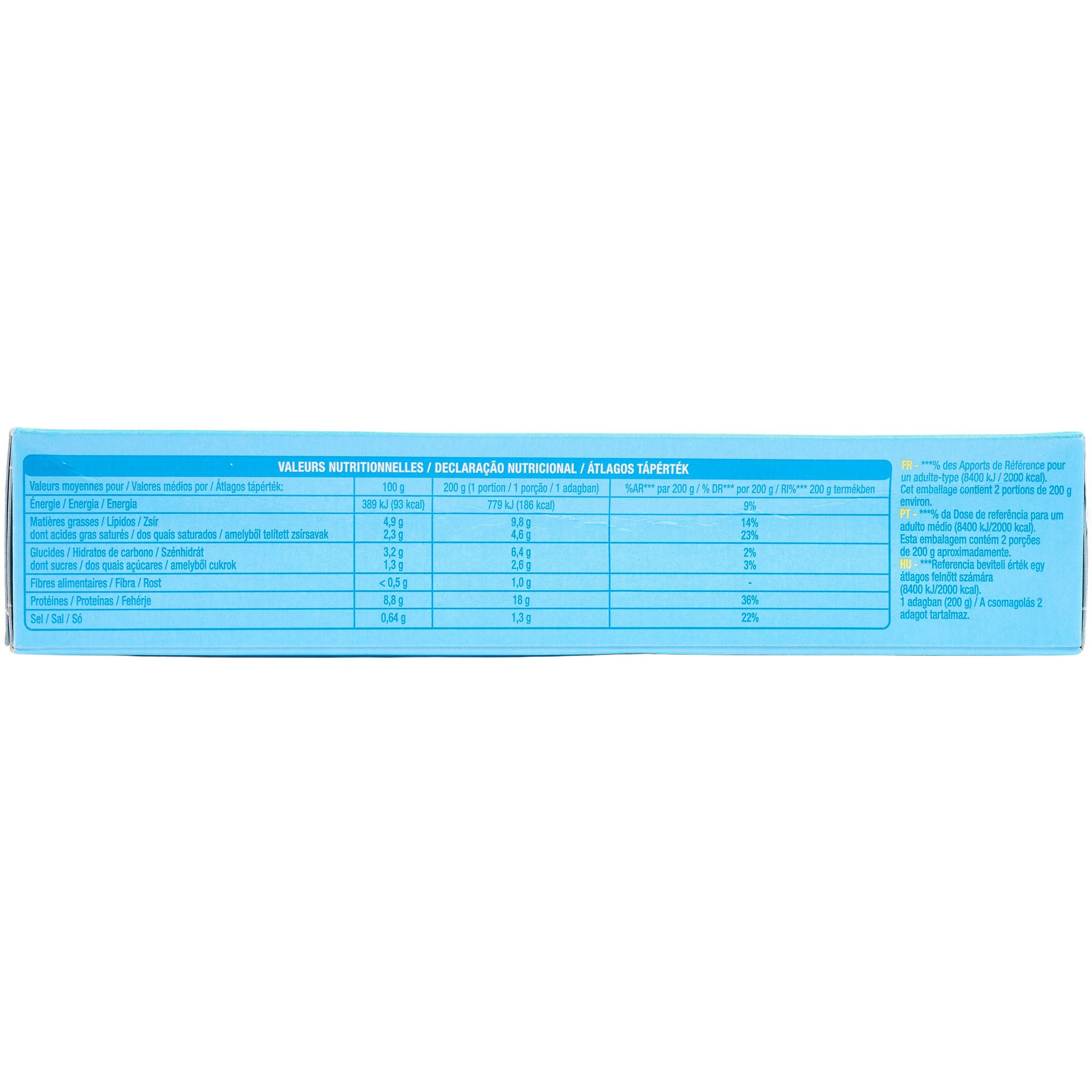 Voir la diapositive 2 : AUCHAN Colin d'Alaska sauce citronné MSC 2 portions 400g