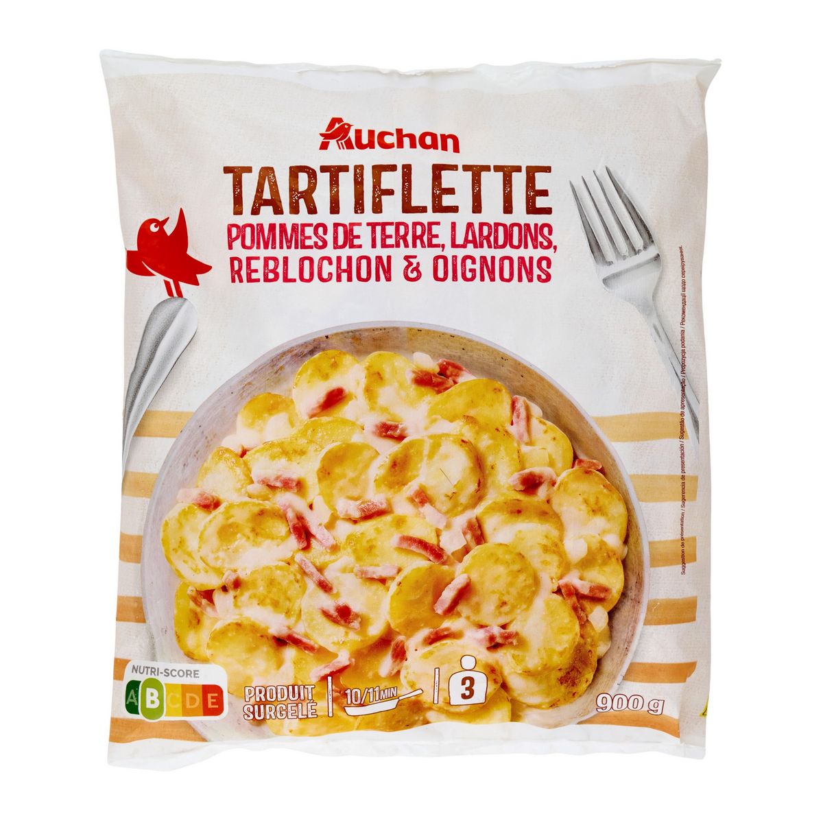 AUCHAN Tartiflette 3 portions 900g