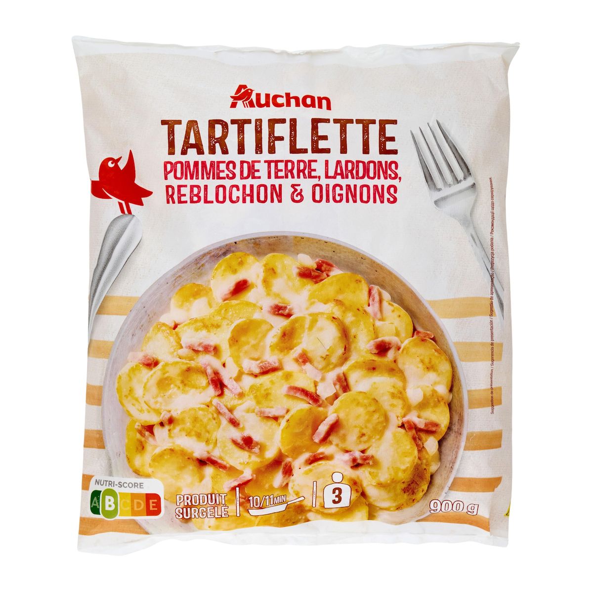 AUCHAN Tartiflette 3 portions 900g