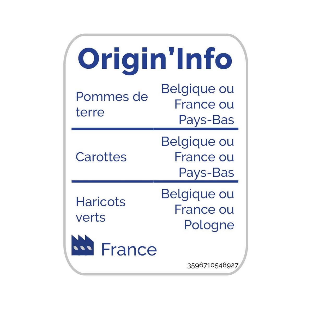 AUCHAN Poêlée fermière 5 portions 750g