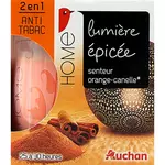 AUCHAN Bougie anti-tabac senteur orange cannelle 1 bougie
