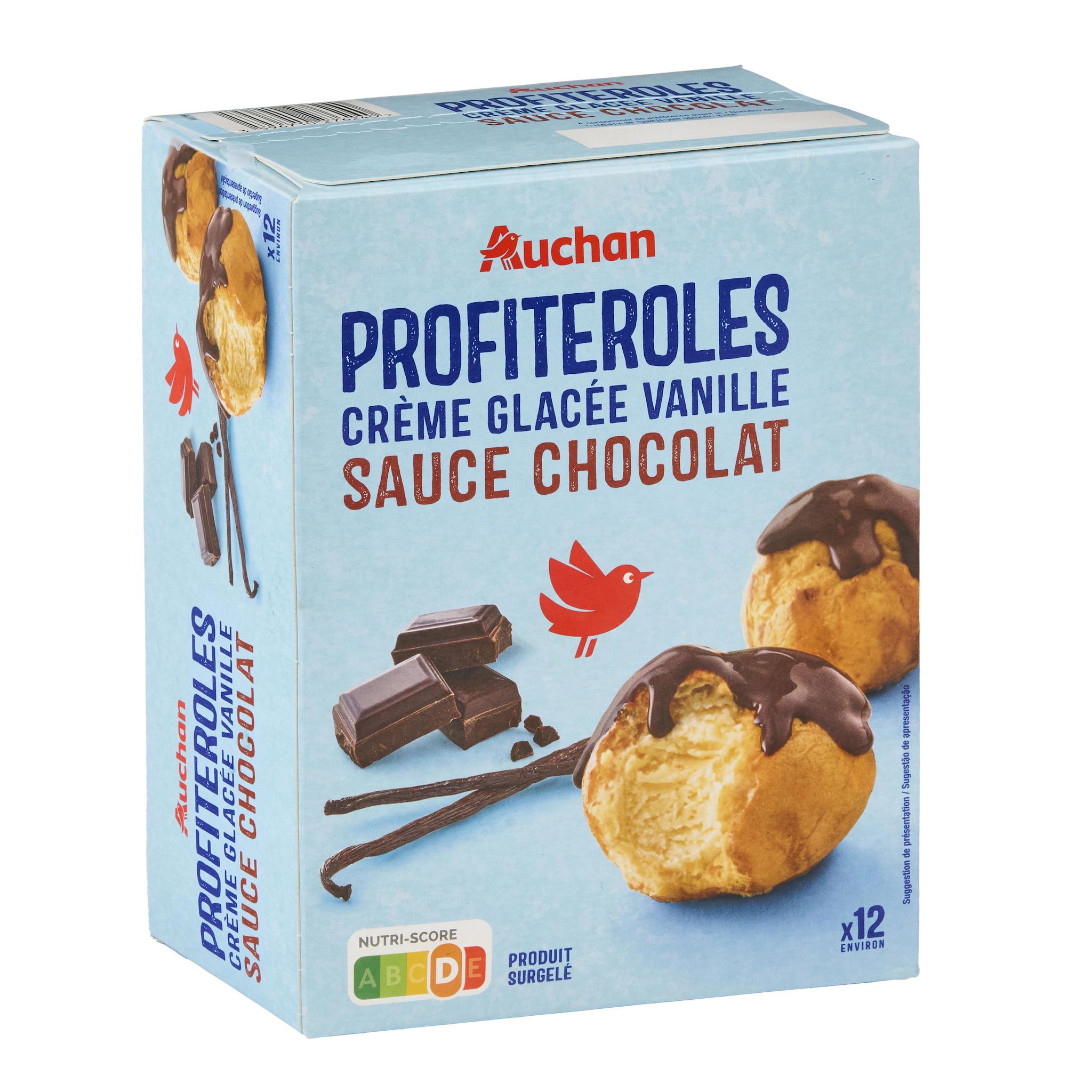 Voir la diapositive 3 : AUCHAN Profiteroles 12 pièces 280g