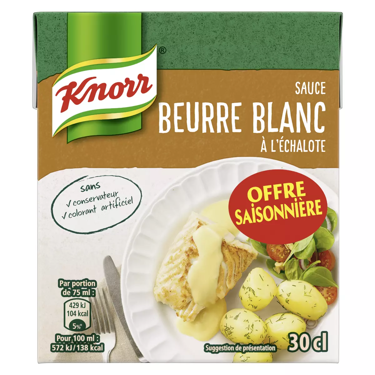 KNORR Sauce beurre blanc brique 30cl