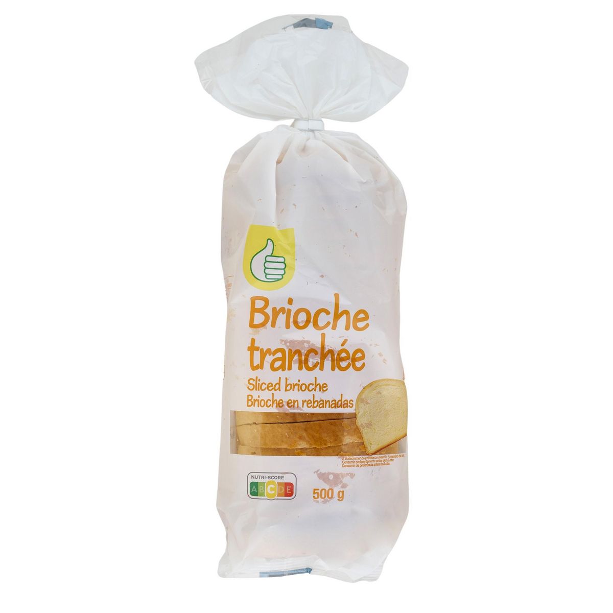 POUCE Brioche tranchée 18 tranches 500g
