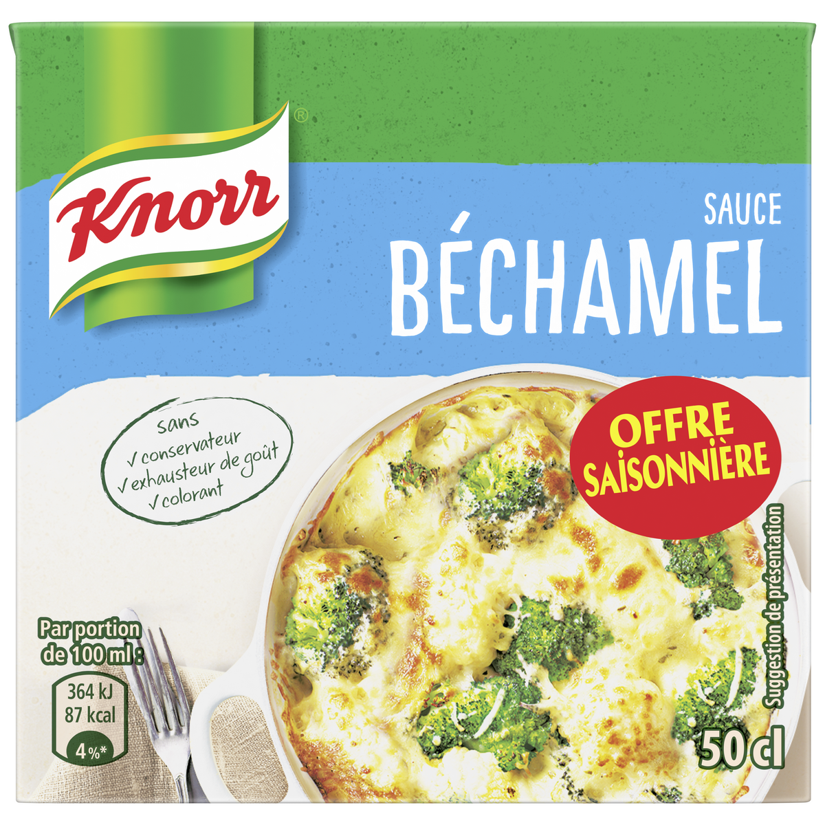 KNORR Sauce béchamel 1 pièce 50cl