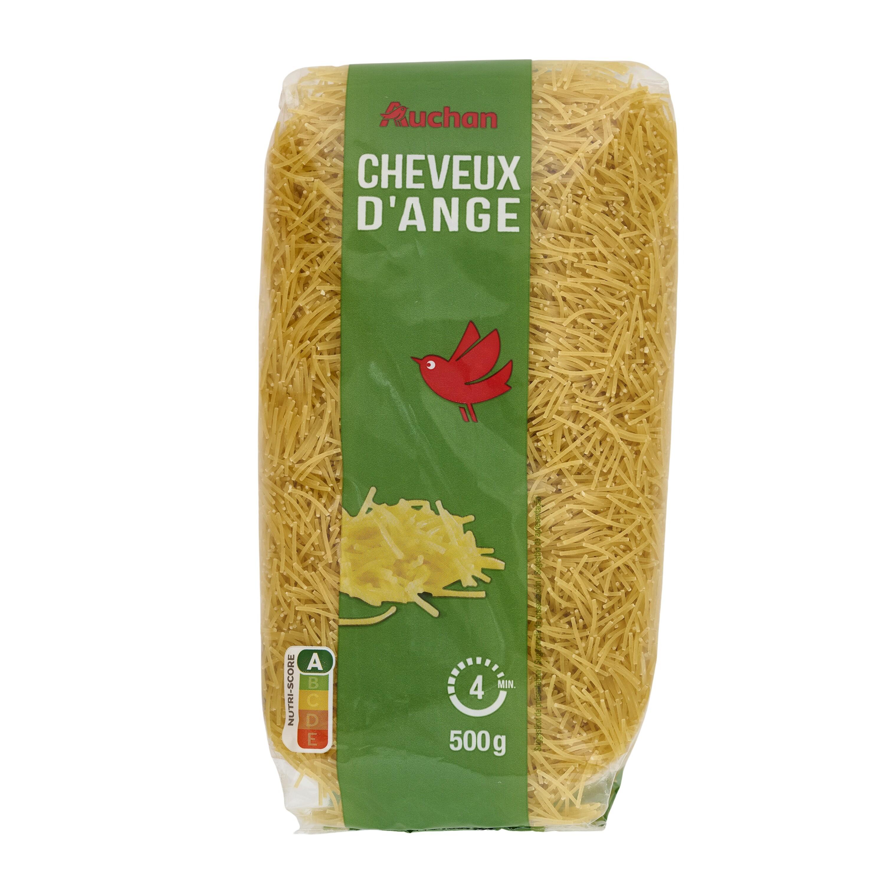 Voir la diapositive 3 : AUCHAN Cheveux d'ange cuisson rapide 3min 500g