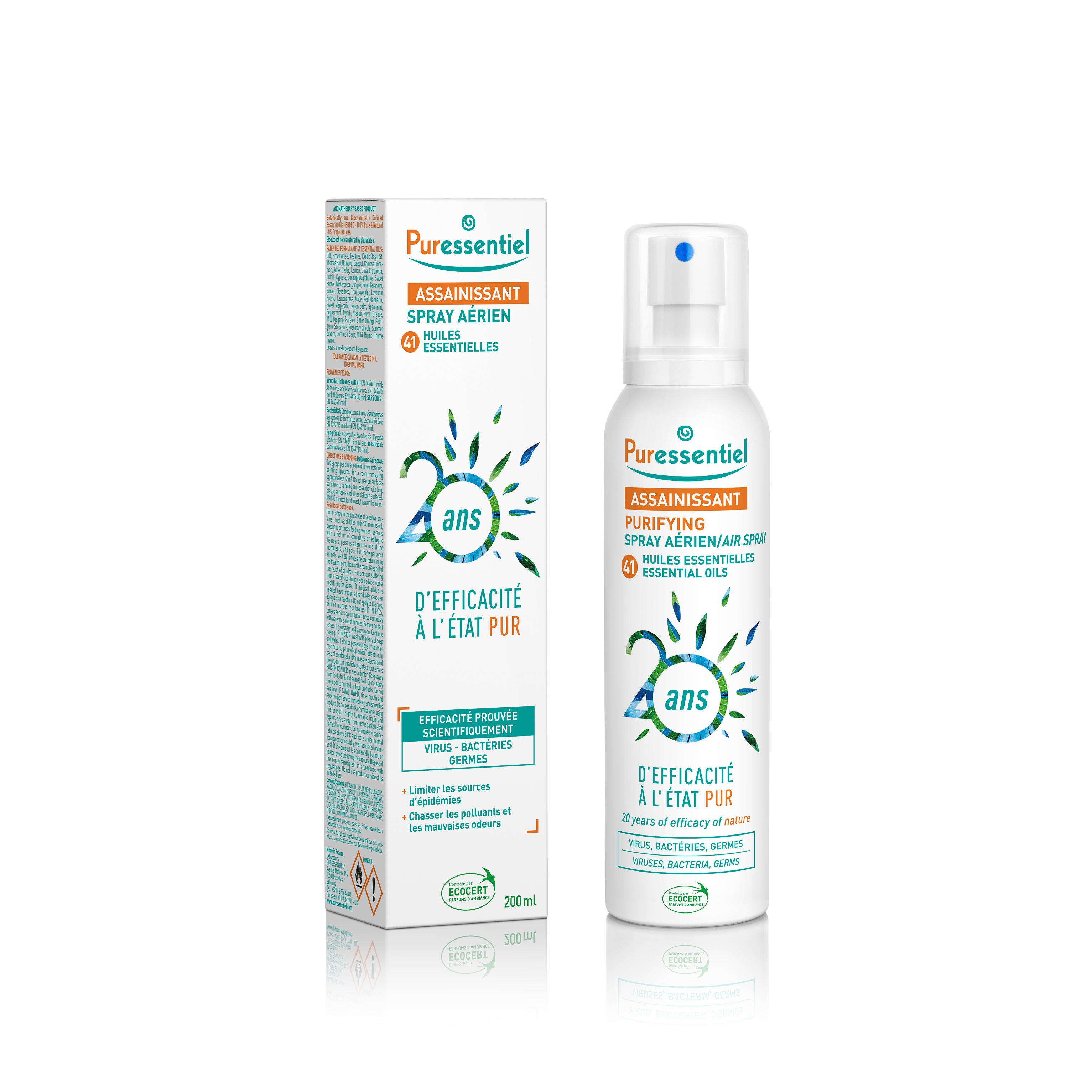 Voir la diapositive 2 : PURESSENTIEL Spray assainissant aux 41 huiles essentielles 200ml