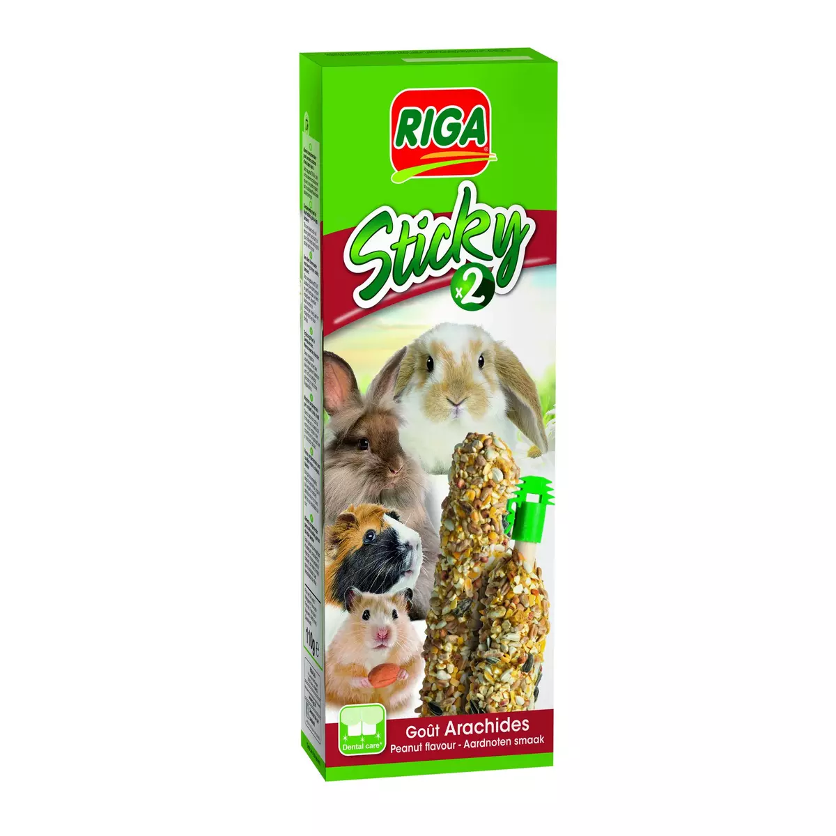 RIGA Sticky aux arachides pour animaux domestiques 2 pièces 110g