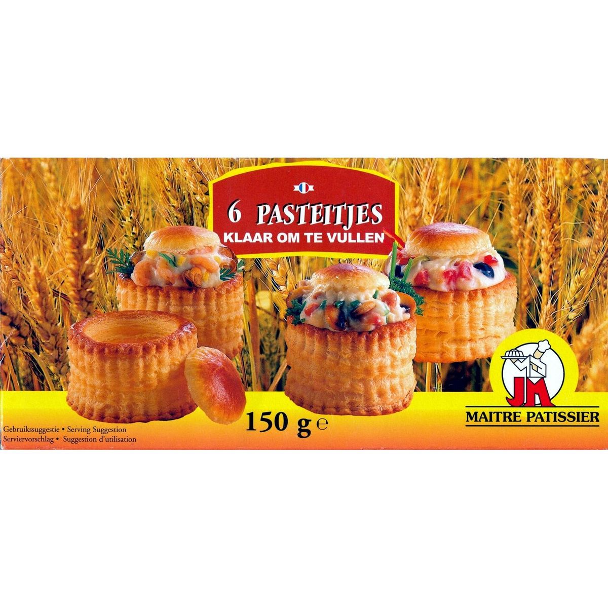MAITRE PATISSIER Bouchées prêtes à garnir 6 pièces 150g