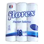 FLOREX Papier toilette blanc 2 épaisseurs 18 rouleaux