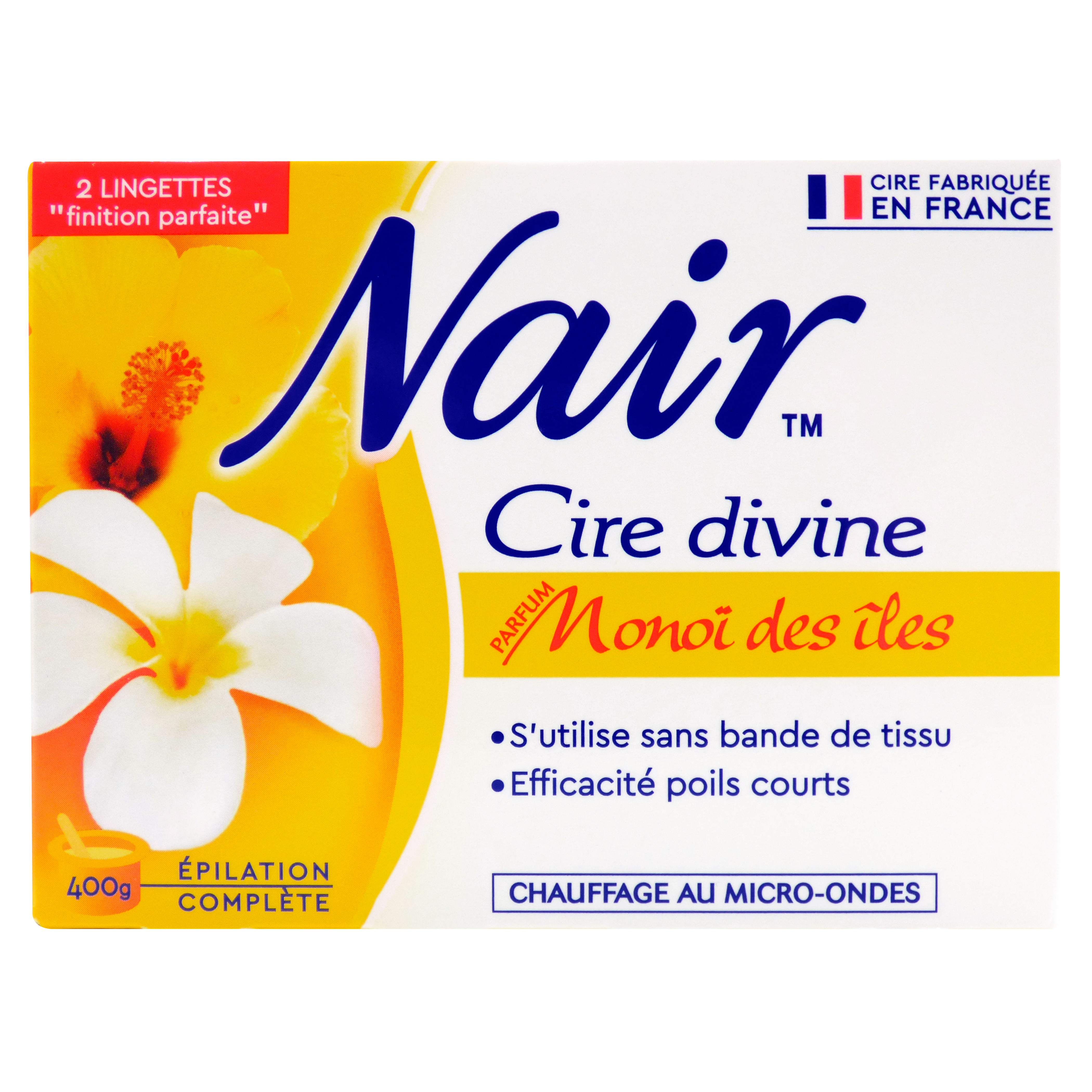 Voir la diapositive 2 : NAIR Cire divine monoï des îles 400ml
