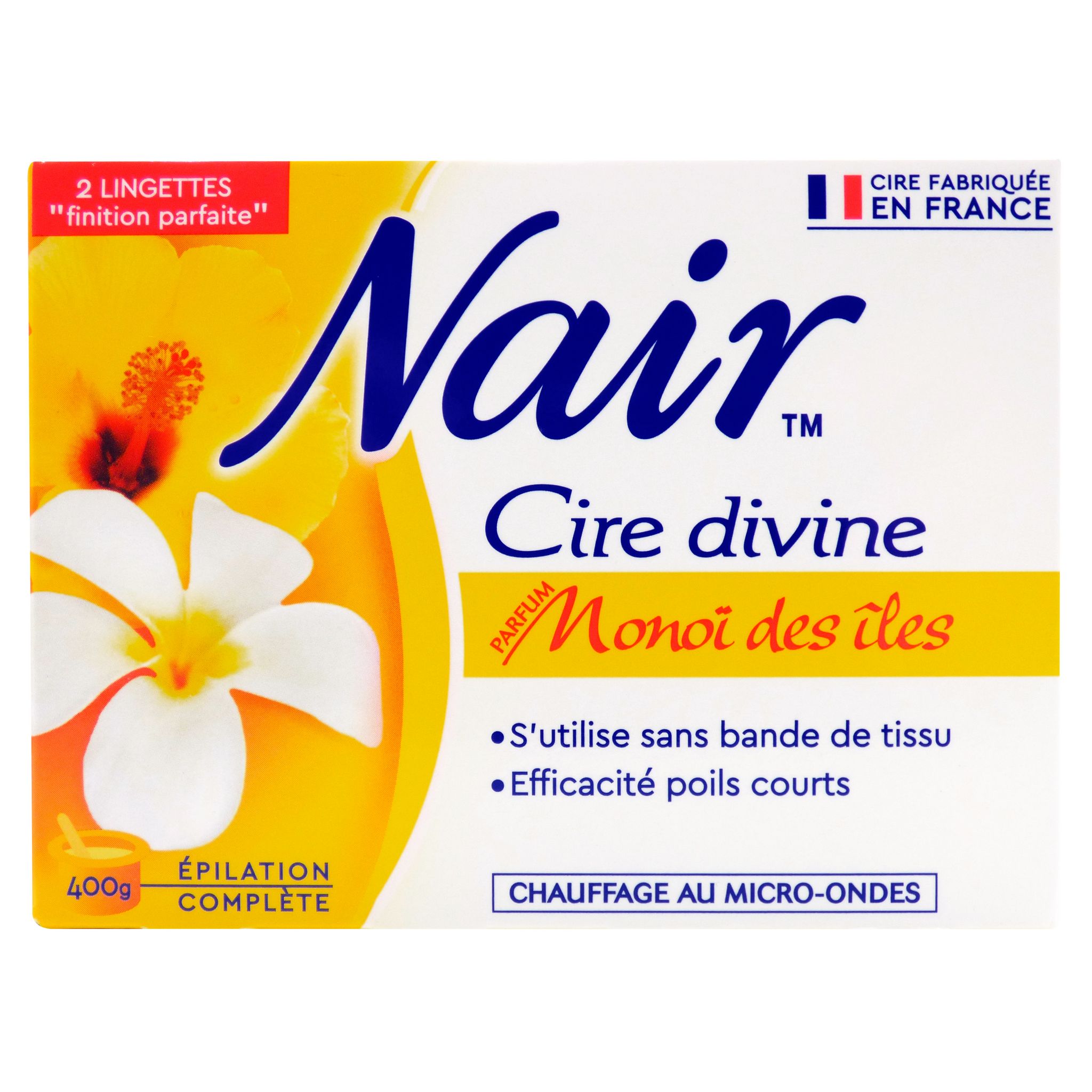 Voir la diapositive 2 : NAIR Cire divine monoï des îles 400ml