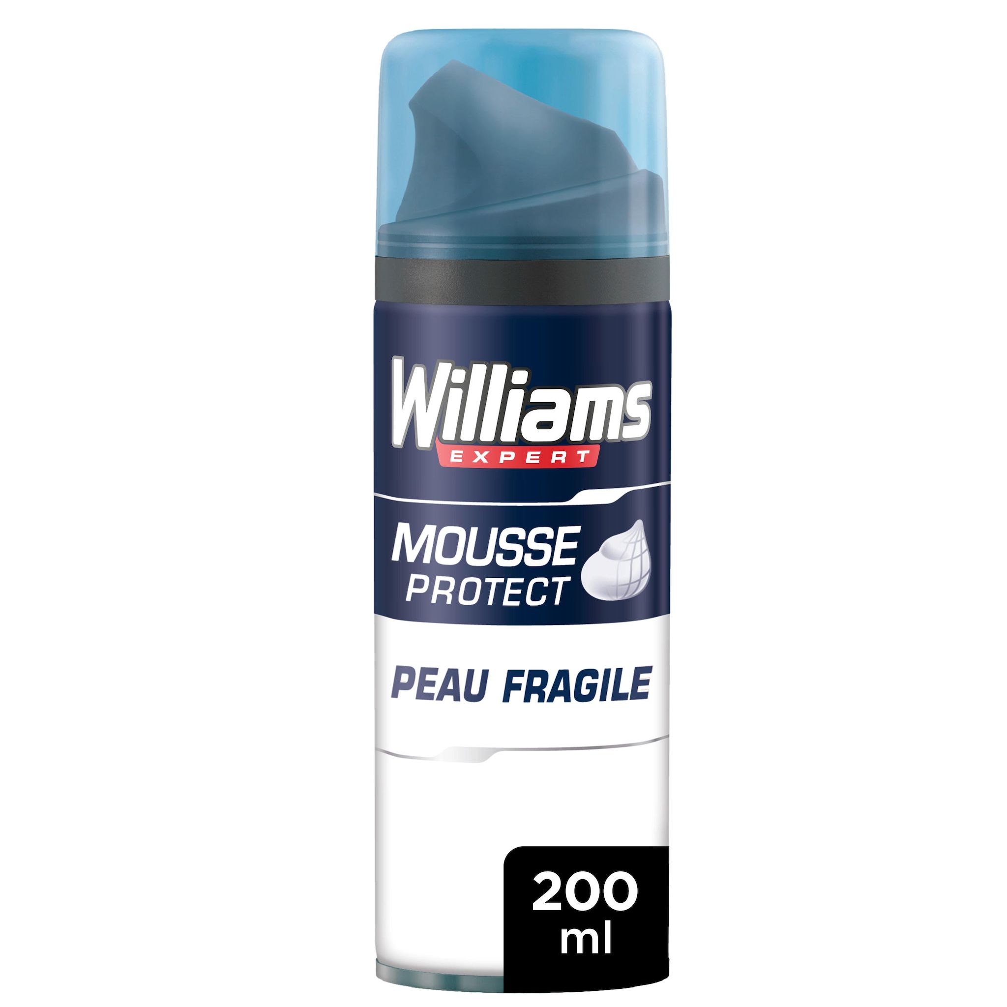 Voir la diapositive 2 : WILLIAMS Mousse à raser peau fragile 200ml