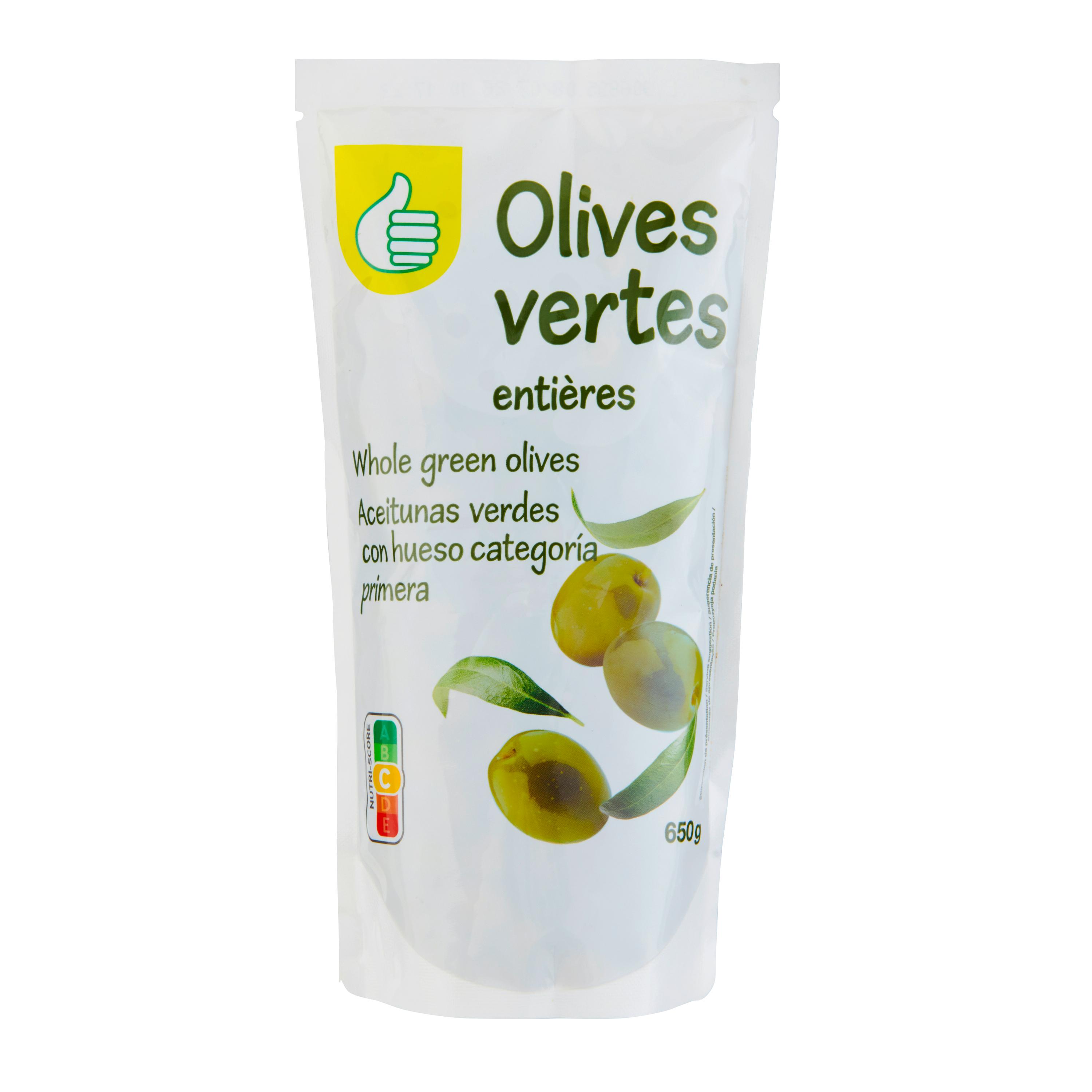Voir la diapositive 3 : POUCE Olives vertes entières 650g