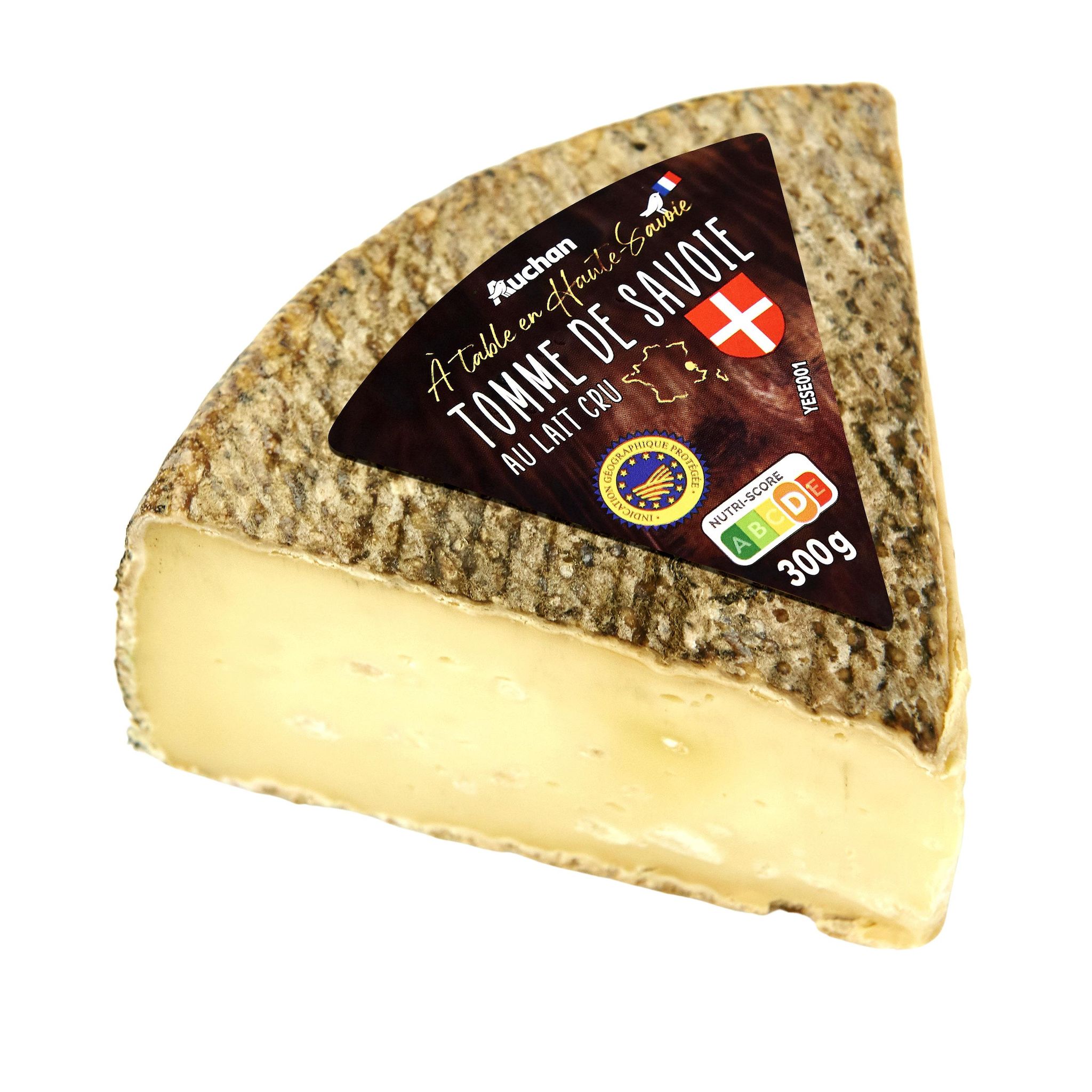 Voir la diapositive 2 : AUCHAN TERROIR Tomme de Savoie IGP 300g
