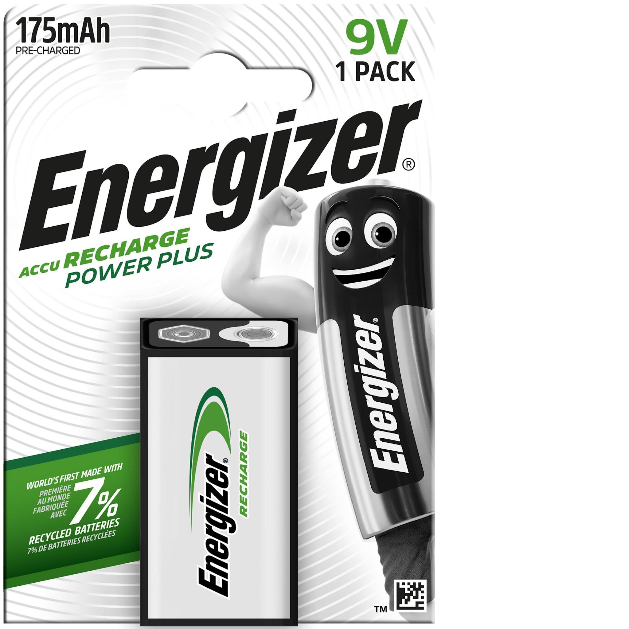 ENERGIZER Pile power plus 9V 175 mAh