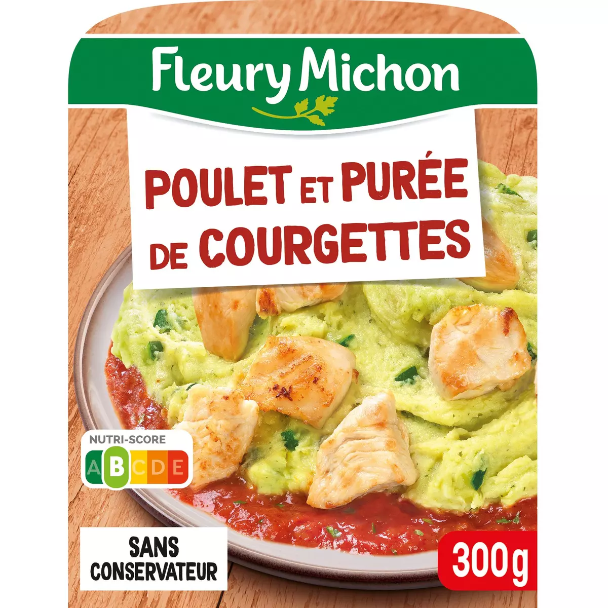 FLEURY MICHON Poulet et purée de courgettes 1 portion 300g