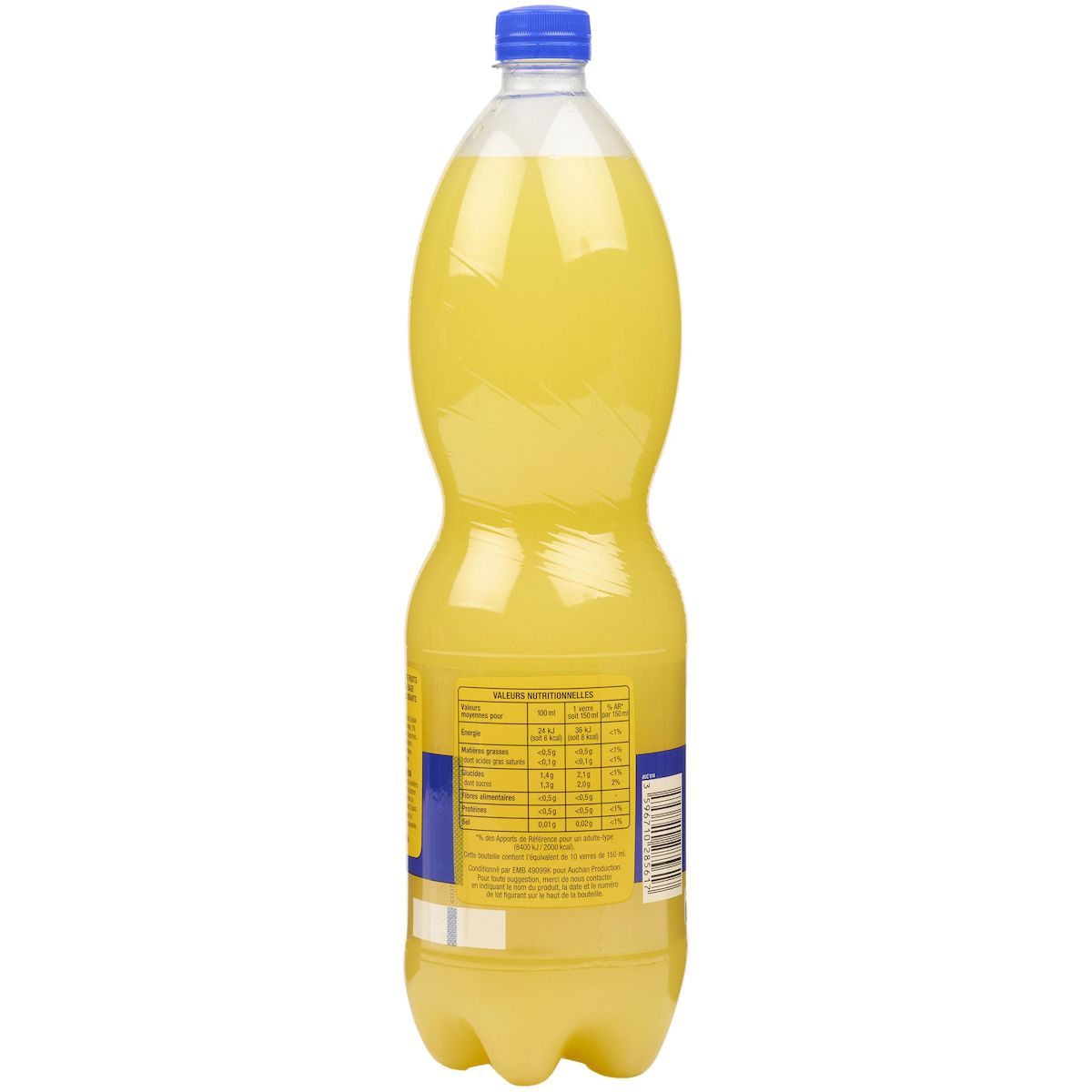 AUCHAN Boisson pulpée à l'orange zéro 1,5l