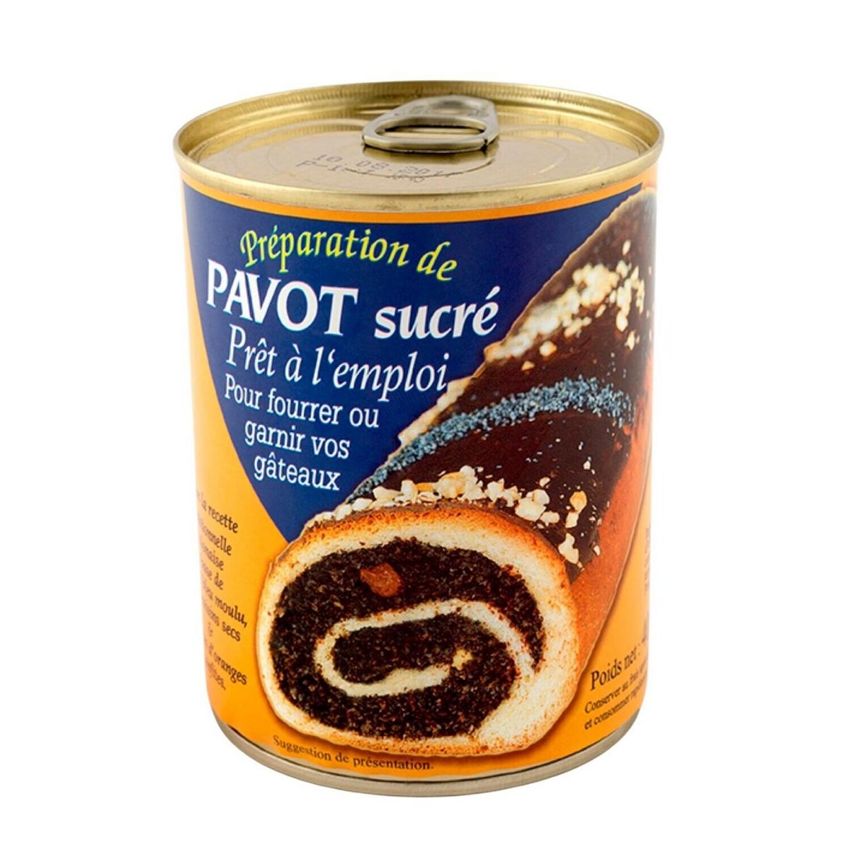 POLONIA Préparation de pavot sucré prêt à l'emploi pour fourrer ou garnir vos gâteaux 400g