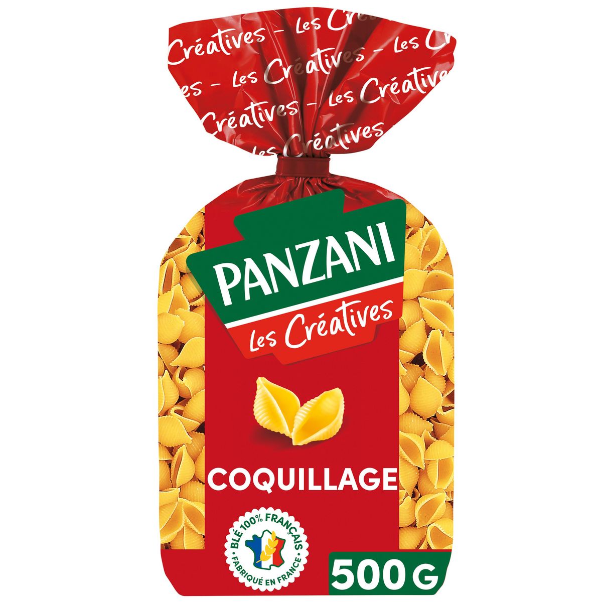 PANZANI Pâtes coquillages 500g