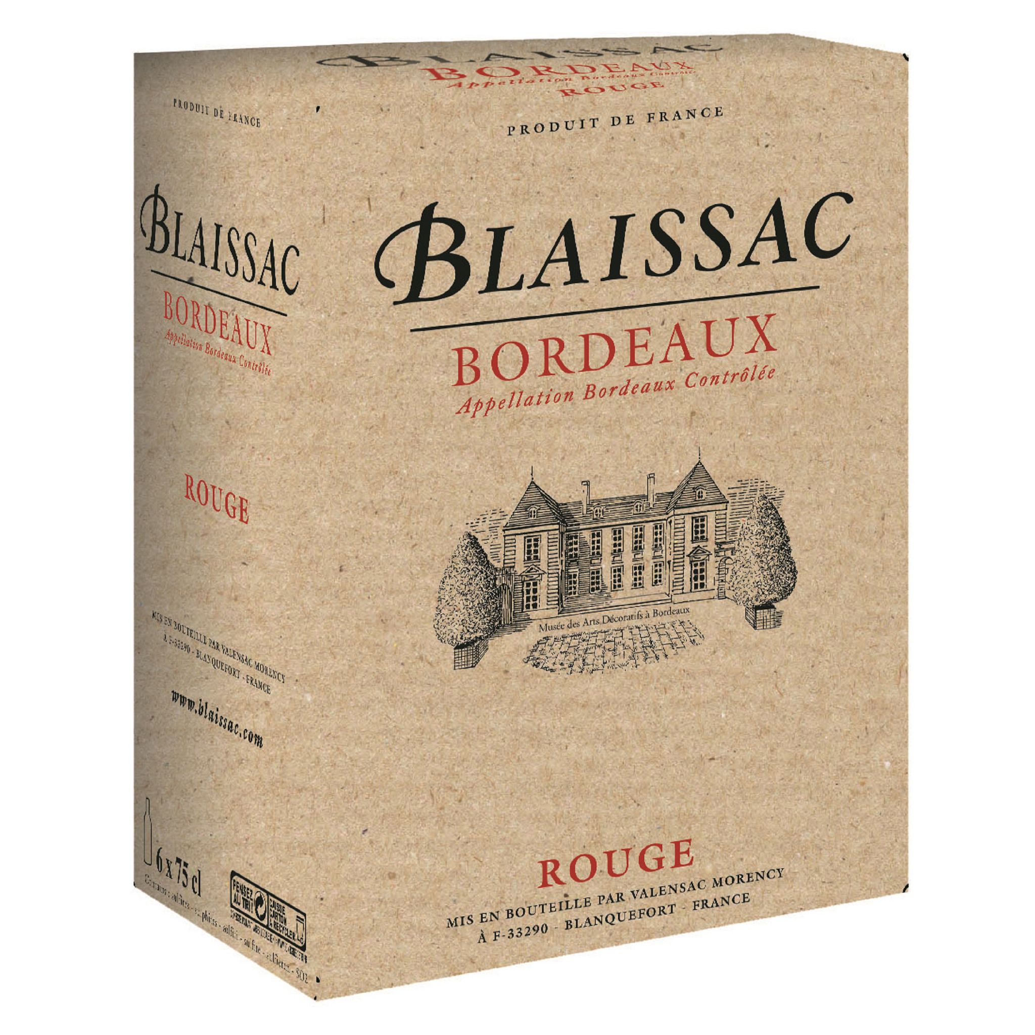 Voir la diapositive 2 : BLAISSAC Vin rouge AOP Bordeaux 75cl