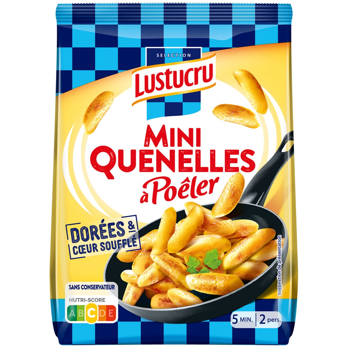 LUSTUCRU Mini quenelles à poêler 2 parts 250g