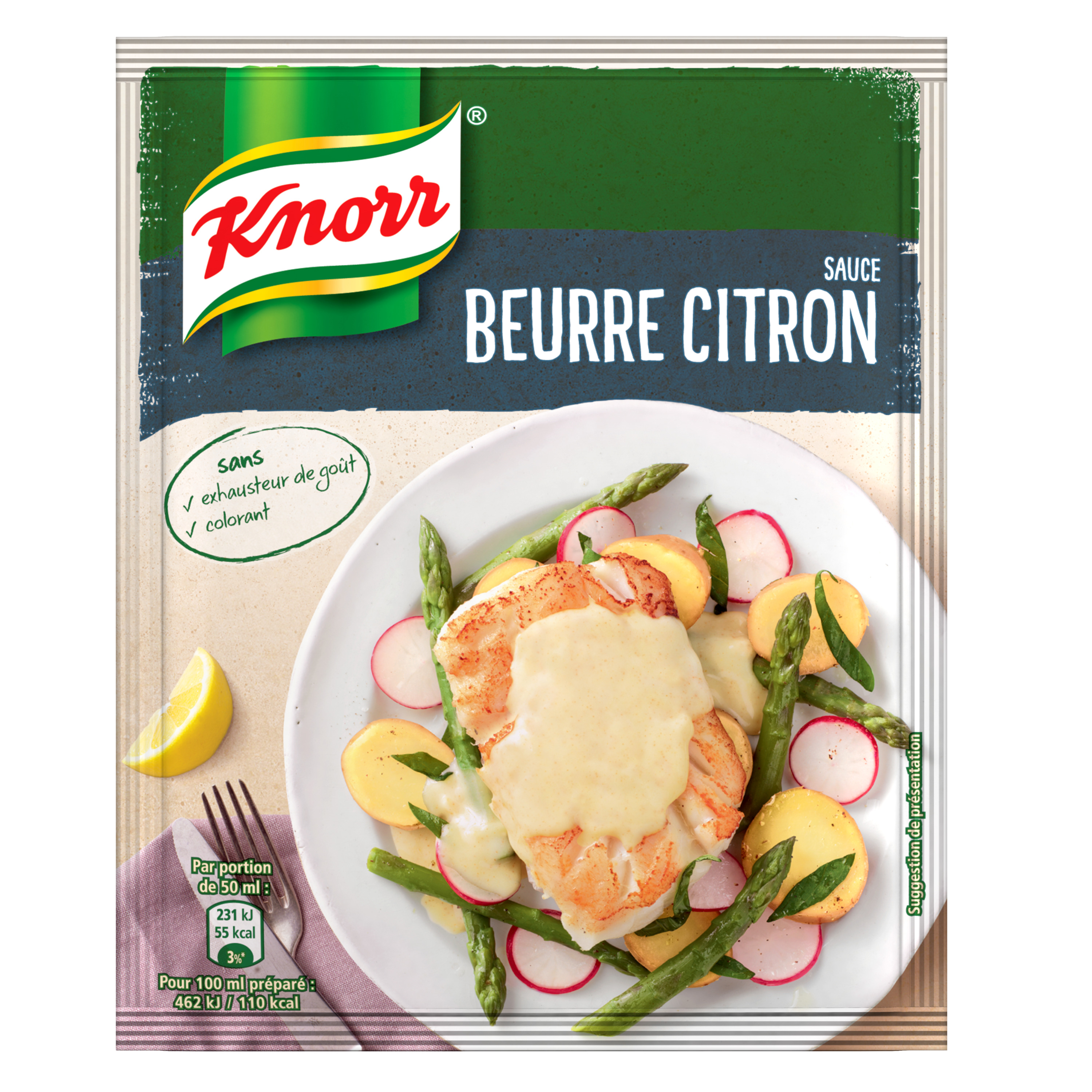 Voir la diapositive 2 : KNORR Sauce déshydratée beurre citron 42g