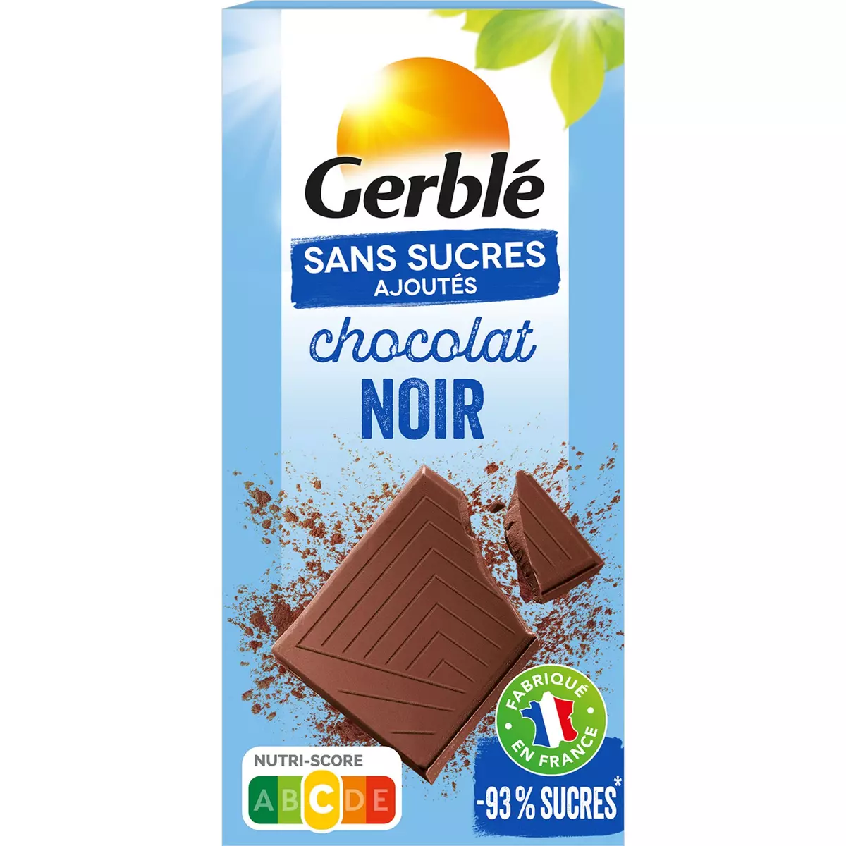 Chocolat noir sans sucres ajoutés Gerblé - Intermarché