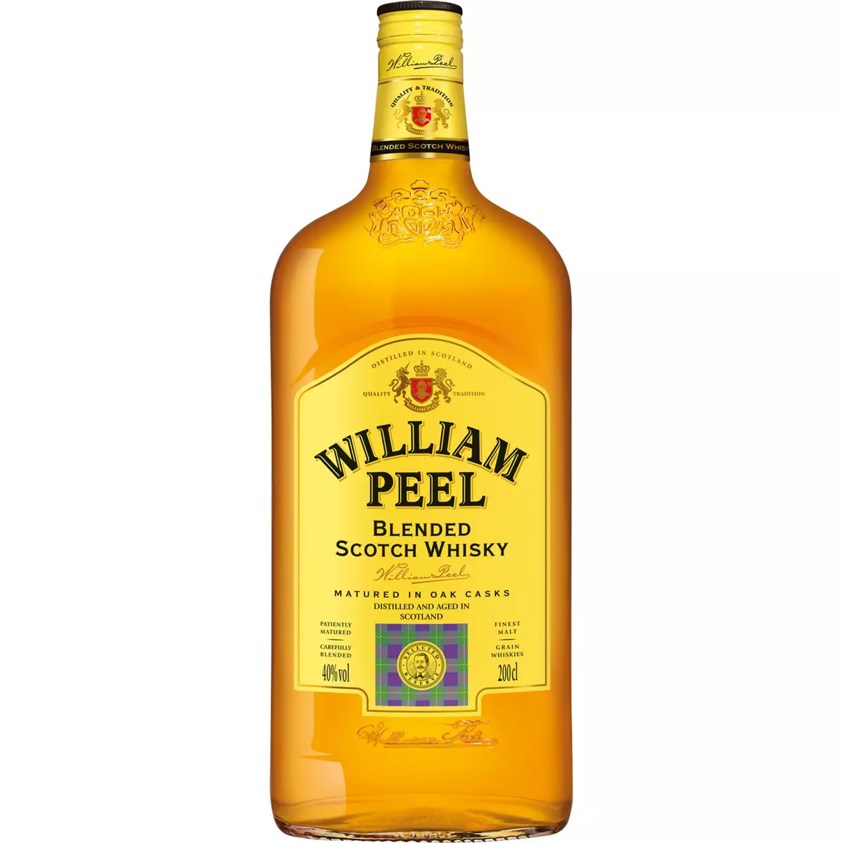 WILLIAM PEEL Scotch whisky écossais blended malt 40% 2l