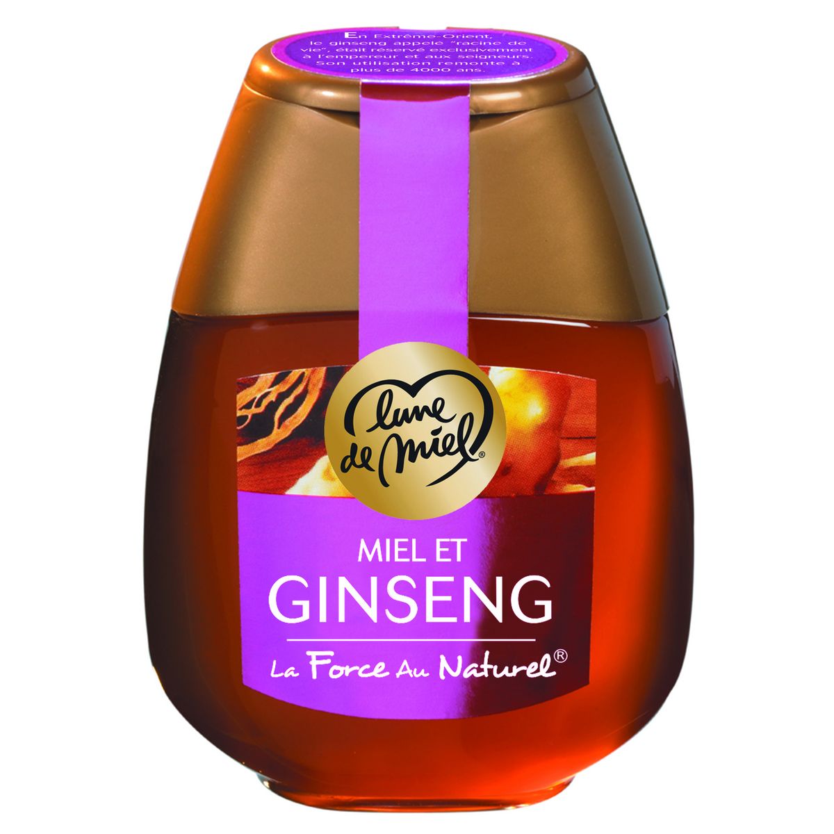LUNE DE MIEL Miel et ginseng en flacon doseur 250g
