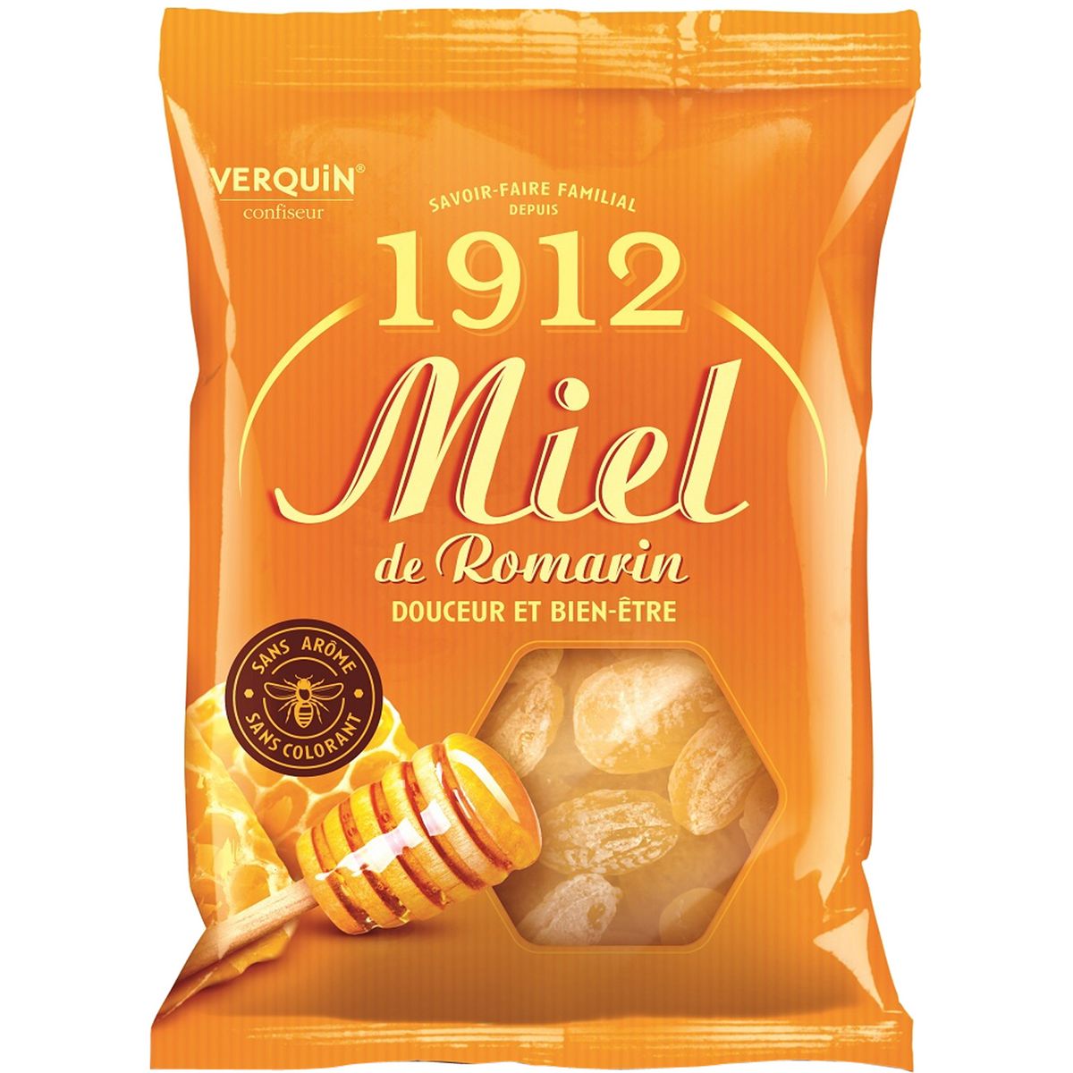 VERQUIN Bonbons au miel de romarin 250g