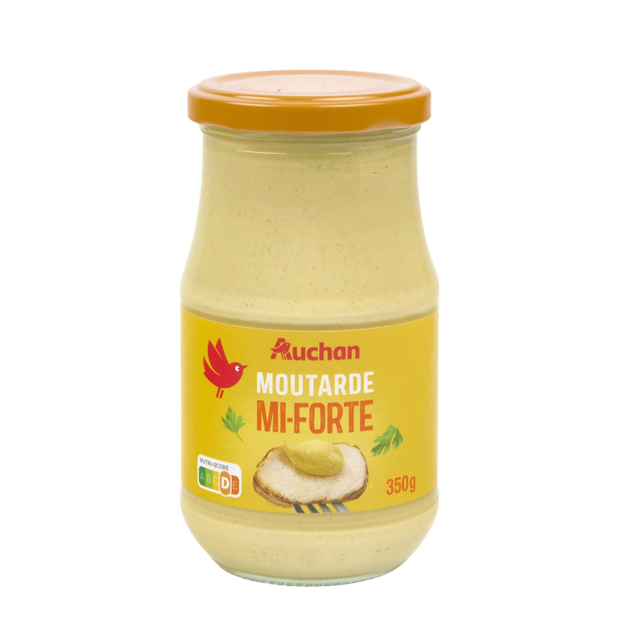 Voir la diapositive 2 : AUCHAN Moutarde mi-forte 350g