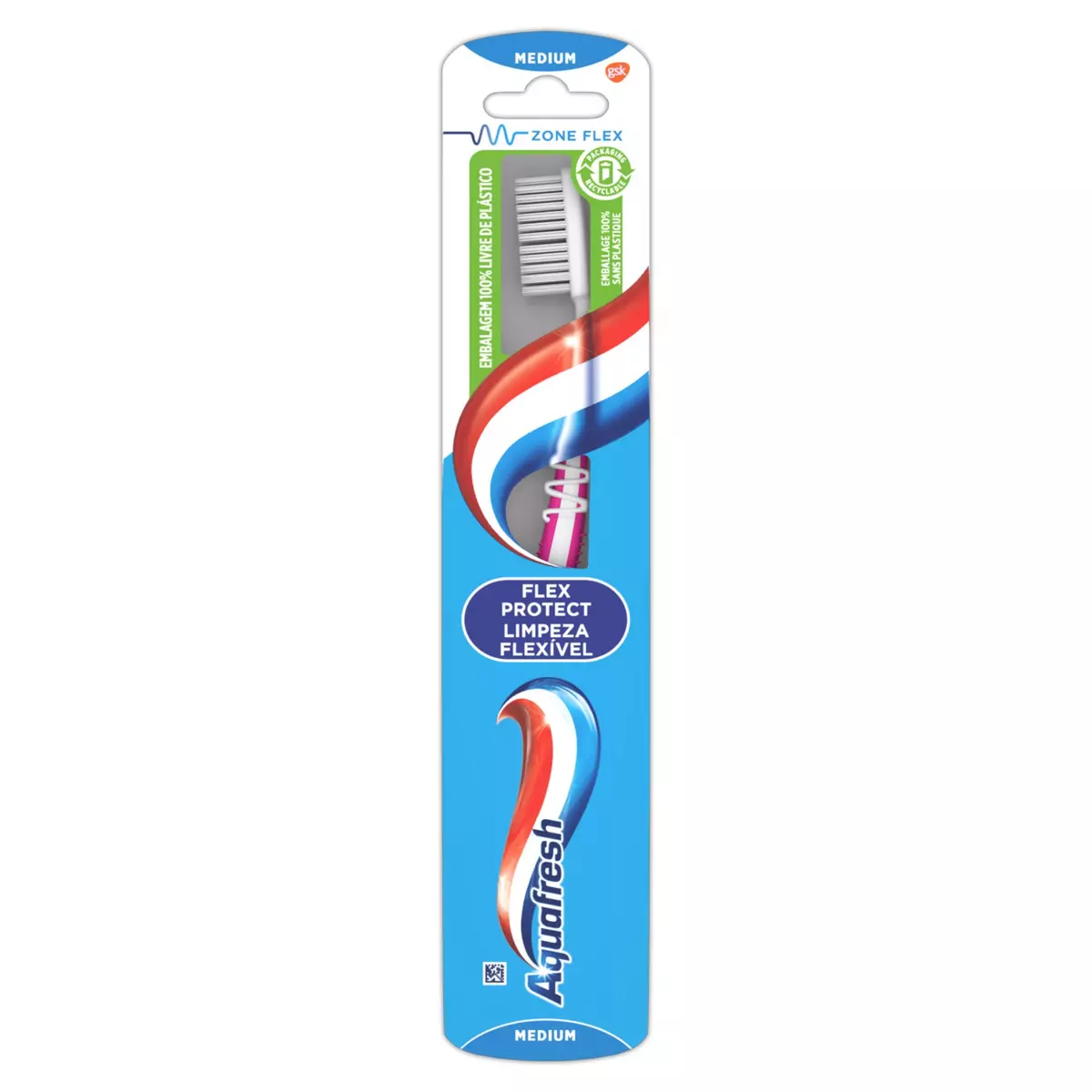 AQUAFRESH Brosse à dents flex protect medium 1 brosse