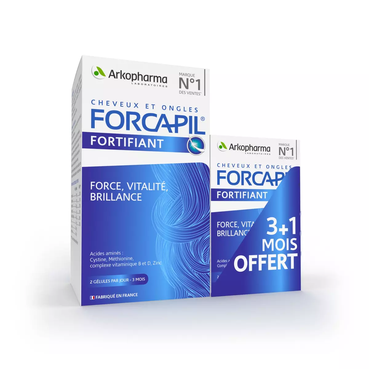 ARKOPHARMA Forcapil gélules formule fortifiante cheveux et ongles 240 pièces