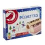 Voir la diapositive 2 : AUCHAN RIK & ROK Assortiment de bûchettes glacées fraise et chocolat vanille 6 pièces 352g