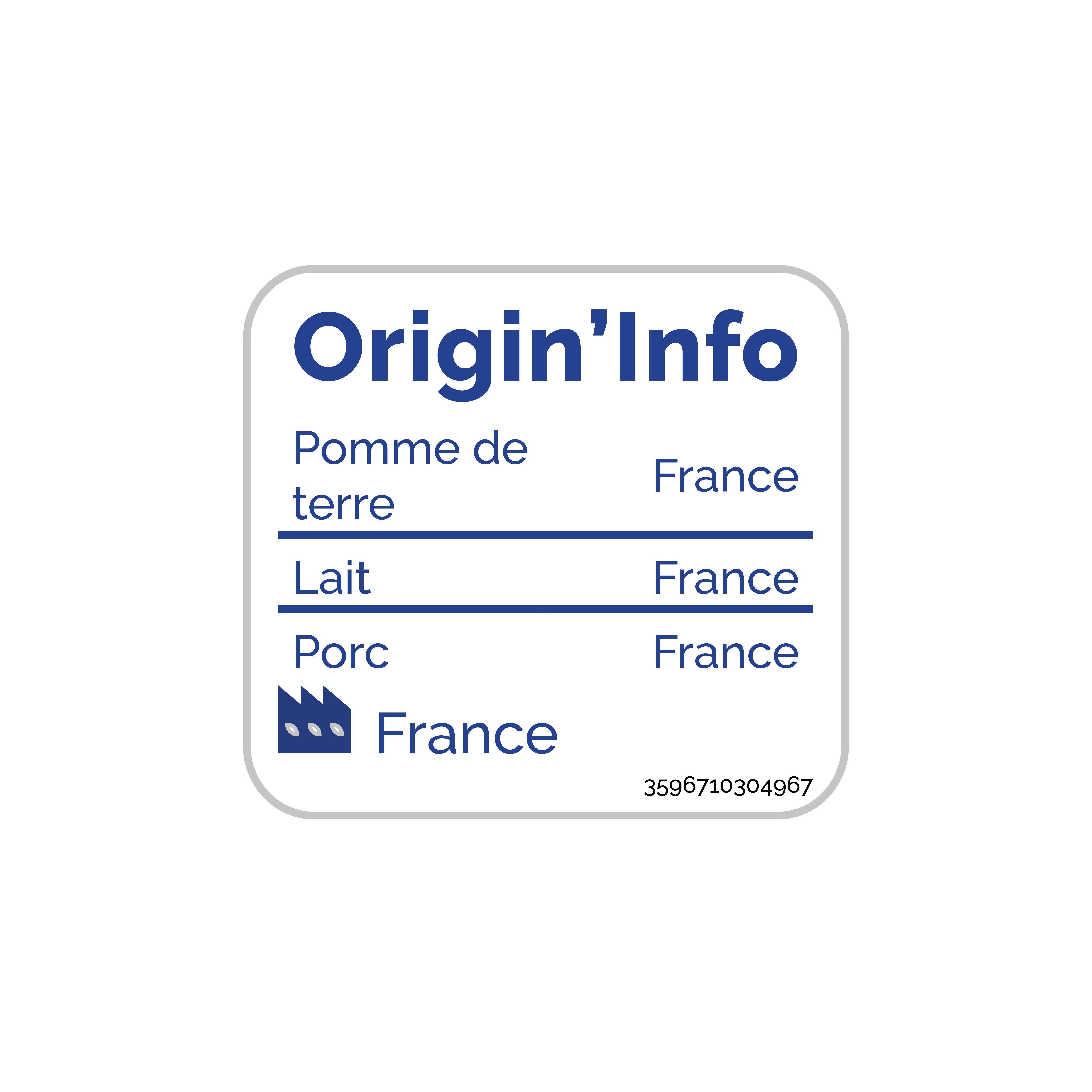 Voir la diapositive 2 : AUCHAN TERROIR Tartiflette au Reblochon de Savoie Label rouge 1 part 300g