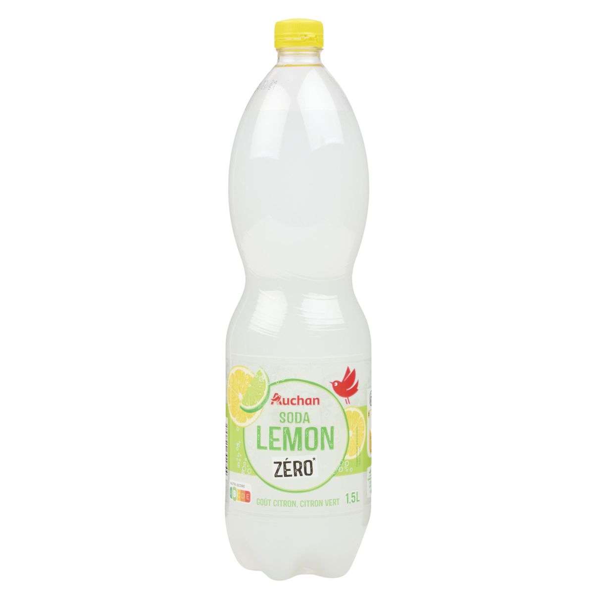 AUCHAN Boisson pétillante saveur citron et citron vert 1,5l