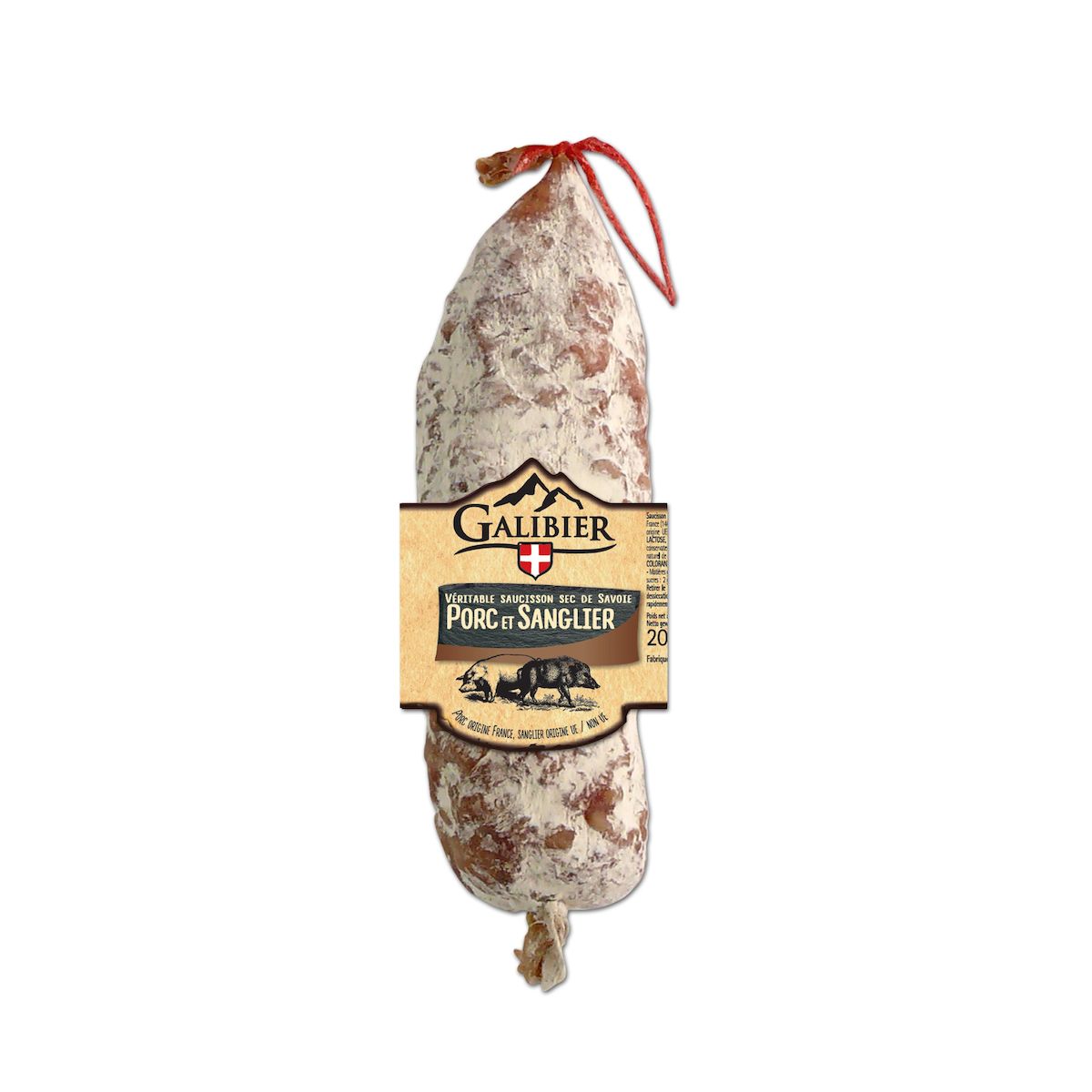 GALIBIER Saucisson sec de porc et sanglier 200g