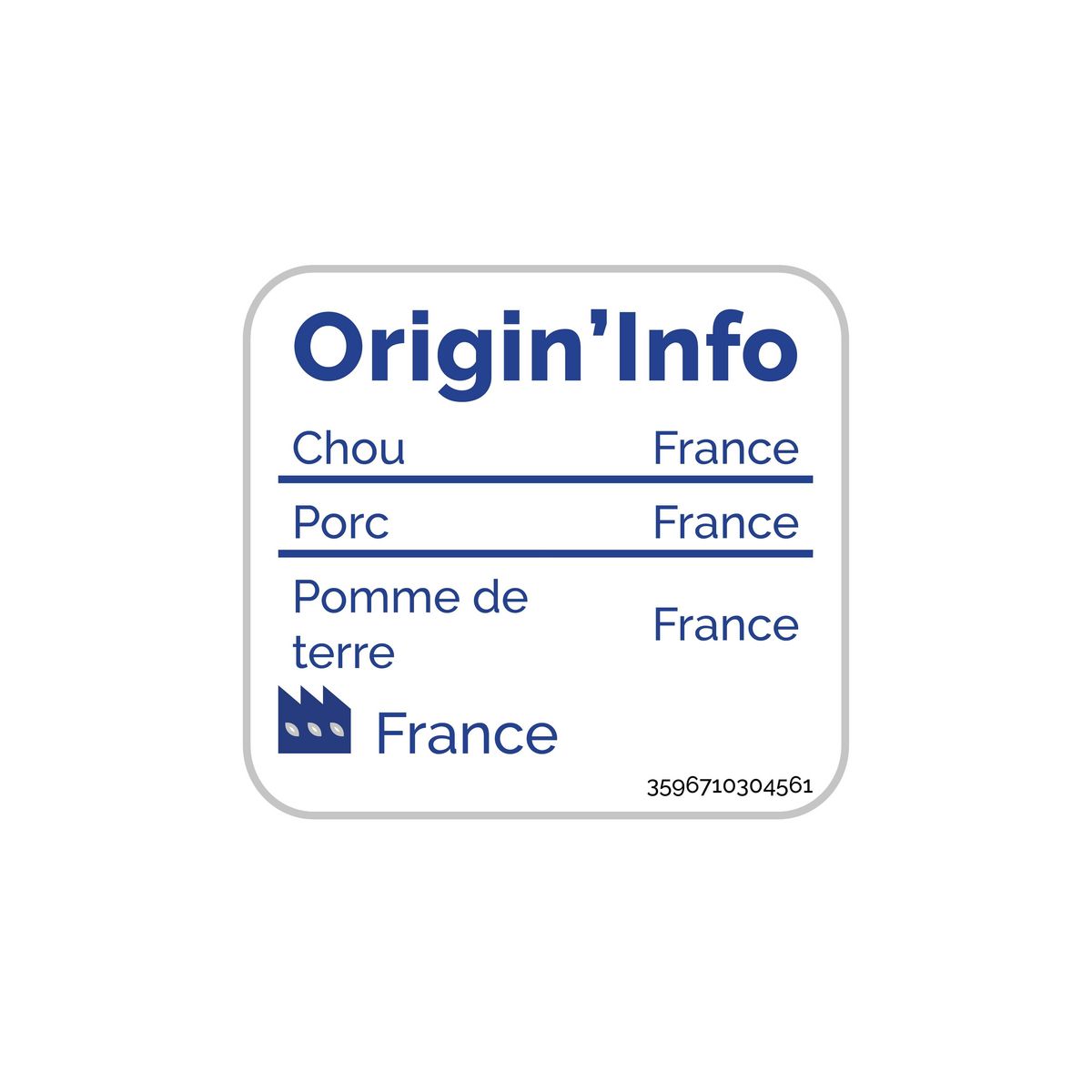 AUCHAN TERROIR Choucroute garnie et cuisinée au riesling sans couverts 1 part 370g