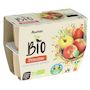 Voir la diapositive 3 : AUCHAN BIO CULTIVONS LE BON Coupelles purée de pomme sans sucres ajoutés 4x100g